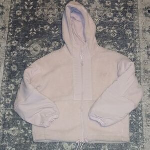 All in Motion Light Pink Hooded fuzzy jacket